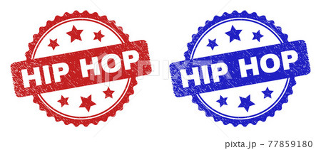 HIP HOP Rosette Stamp Seals with Unclean Texture HIP HOP Rosette Stamp Seals with Unclean Texture 77859180