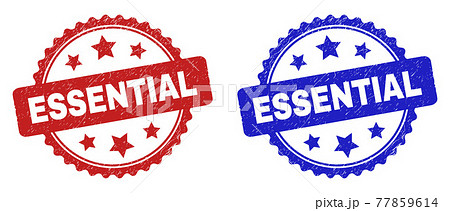 ESSENTIAL Rosette Stamps with Unclean Texture 77859614