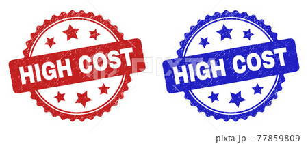 HIGH COST Rosette Stamps Using Grunge Texture 77859809