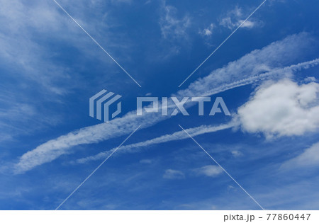 Summer bright blue sky with clouds Summer bright blue sky with clouds 77860447