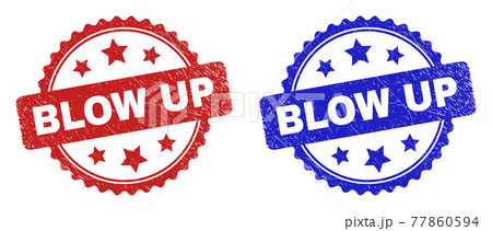 BLOW UP Rosette Stamp Seals with Unclean Surface 77860594