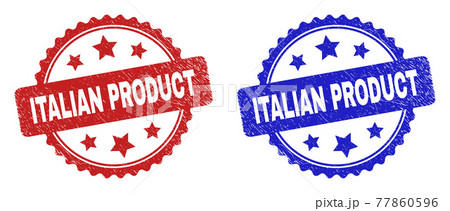ITALIAN PRODUCT Rosette Stamps with Unclean Texture 77860596