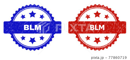 BLM Rosette Stamp Seals Using Distress Surface 77860719