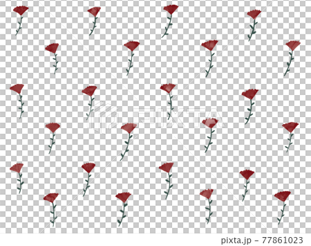Hand-painted bright red flowers and white background Hand-painted bright red flowers and white background 77861023