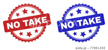 NO TAKE Rosette Seals with Unclean Texture 77861283