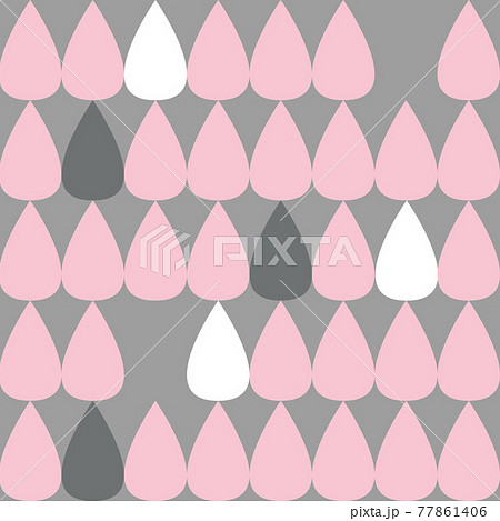 雫のパターン シームレスな模様 壁紙 包装紙の素材 テキスタイルデザイン のイラスト素材