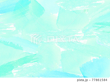 水彩で描いた水色のテクスチャ 77861584