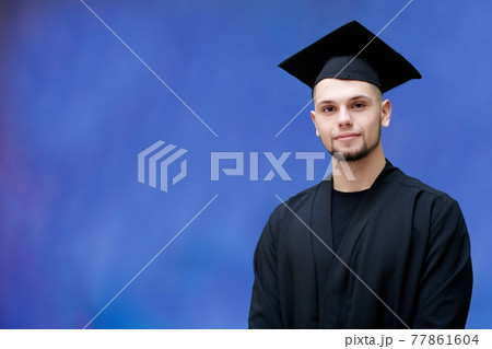 portrait of the student on graduation day portrait of the student on graduation day 77861604