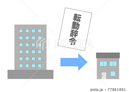 転勤辞令　ベクターイラスト 77861891