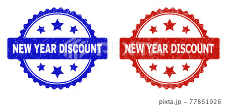 NEW YEAR DISCOUNT Rosette Watermarks with Distress Style 77861926