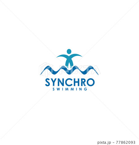 Synchro swimming logo design template Synchro swimming logo design template 77862093