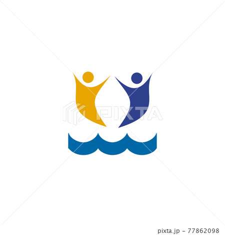 Synchro swimming logo design template Synchro swimming logo design template 77862098