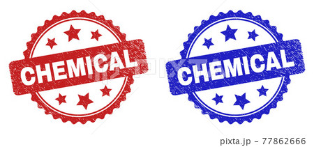 CHEMICAL Rosette Stamp Seals Using Scratched Texture CHEMICAL Rosette Stamp Seals Using Scratched Texture 77862666