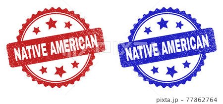 NATIVE AMERICAN Rosette Stamps with Scratched Surface 77862764