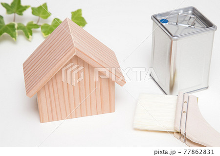 住宅の外壁塗装工事　塗り替え工事イメージ 77862831