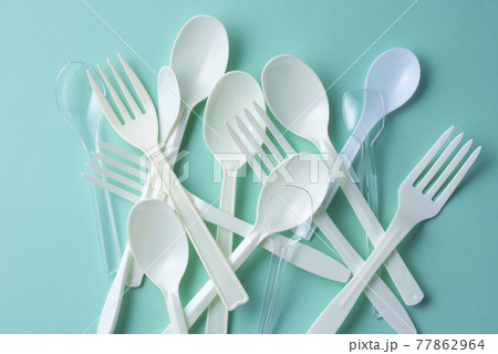 使い捨てプラスチック　スプーン・フォーク 77862964