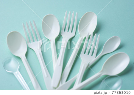 使い捨てプラスチック　スプーン・フォーク 77863010