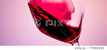 Premium red wine in crystal glass, alcohol drink and luxury aperitif, oenology and viticulture product 77866830