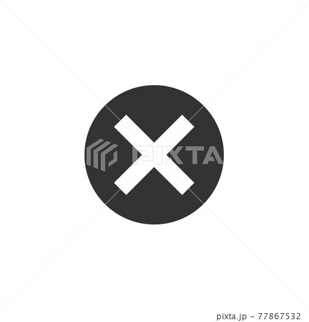 Cancel, delete, remove icon. Vector illustration, flat design. Cancel, delete, remove icon. Vector illustration, flat design. 77867532