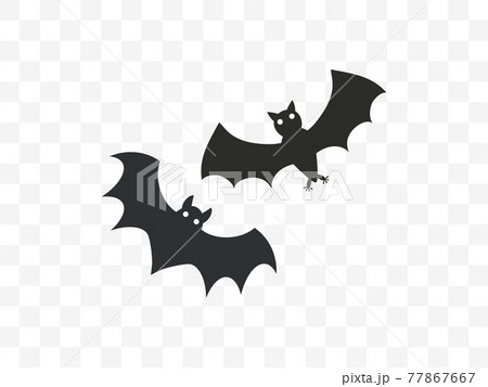 Halloween, horror, bat icon. Vector illustration, flat design. 77867667