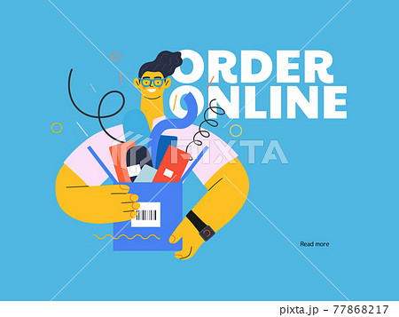 Discounts, sale, promotion, web template. Flat vector 77868217