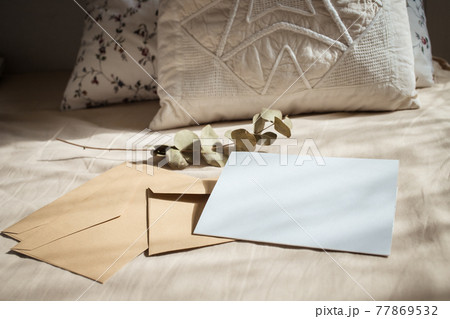 blank greeting card invitation mockup with craft paper envelope feminine still life composition blank greeting card invitation mockup with craft paper envelope feminine still life composition 77869532