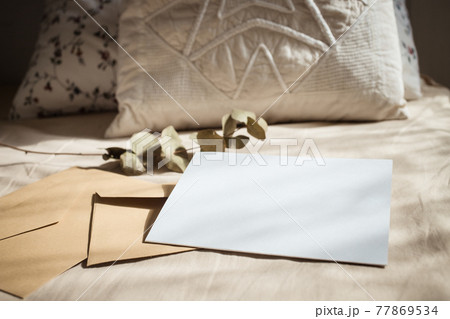 blank greeting card invitation mockup with craft paper envelope feminine still life composition blank greeting card invitation mockup with craft paper envelope feminine still life composition 77869534