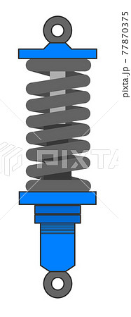 サスペンション構造の断面イラスト 77870375