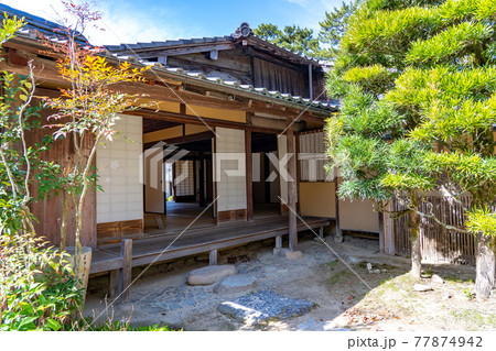 山口県萩市 松陰神社内にある幽囚室杉家旧宅の建物 山口県萩市 松陰神社内にある幽囚室杉家旧宅の建物 77874942