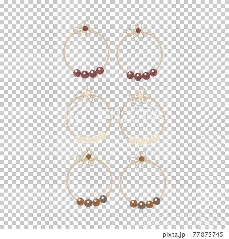 3 kinds of flowers and pearl earrings earrings 3 kinds of flowers and pearl earrings earrings 77875745