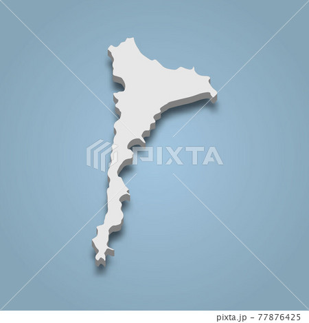 3d isometric map of Ko Samet is an island in Thailand 3d isometric map of Ko Samet is an island in Thailand 77876425