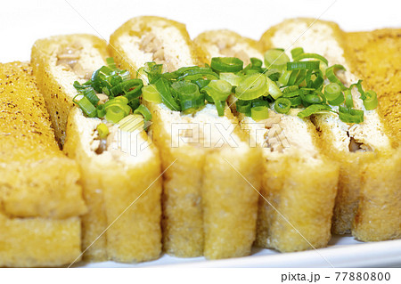 新潟名物 栃尾の油揚げ　ひきわり納豆のはさみ焼き 77880800