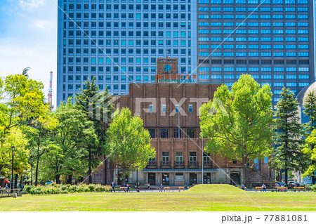 東京の都市風景 日比谷公園(日比谷公会堂) 77881081
