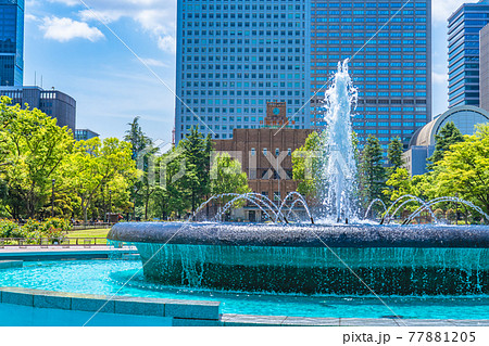東京の都市風景 日比谷公園(日比谷公会堂) 77881205