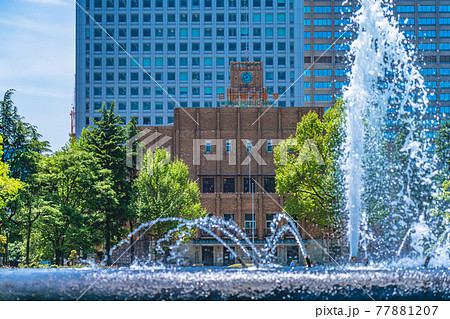 東京の都市風景 日比谷公園(日比谷公会堂) 77881207