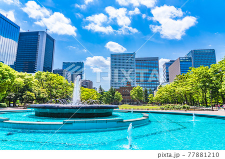 東京の都市風景 日比谷公園(日比谷公会堂) 77881210