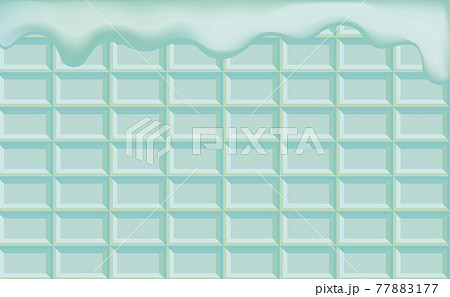 チョコミント ミントチョコ ギフト 板チョコ コピースペース 背景 壁紙 イラスト素材のイラスト素材