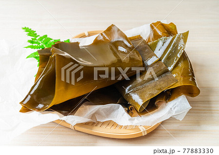 出汁を取った後の昆布 出汁を取った後の昆布 77883330