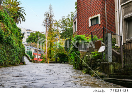 長崎　雨上がりのオランダ坂 77883483