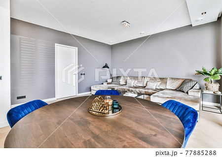 Bright dining room Bright dining room 77885288