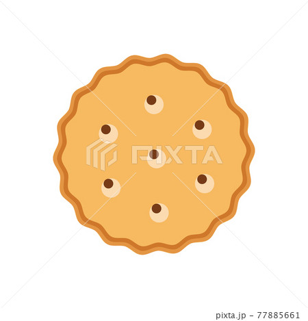 Simple biscuit icon. Food icon. Vector Illustration 77885661