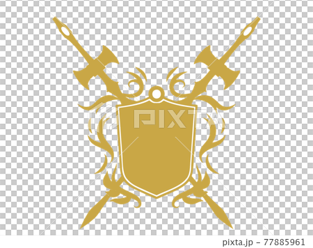 剣と盾のイラスト素材