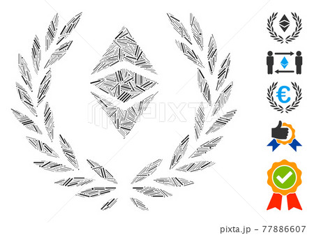 Dash Collage Ethereum Classic Laureal Wreath Icon 77886607