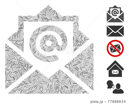 Hatch Mosaic Email Icon Hatch Mosaic Email Icon 77886634