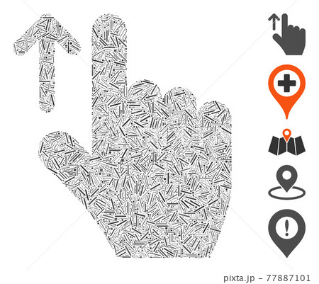 Dash Collage Direction Icon 77887101