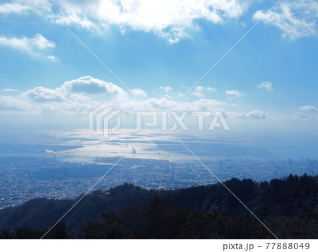 摩耶山 掬星台 展望台 神戸の風景 摩耶山 掬星台 展望台 神戸の風景 77888049