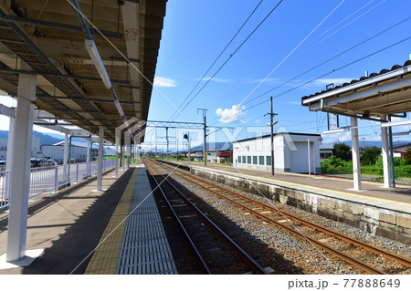 2020年夏の奥羽本線、大曲駅から及位駅までの周辺風景と車窓からの風景 77888649