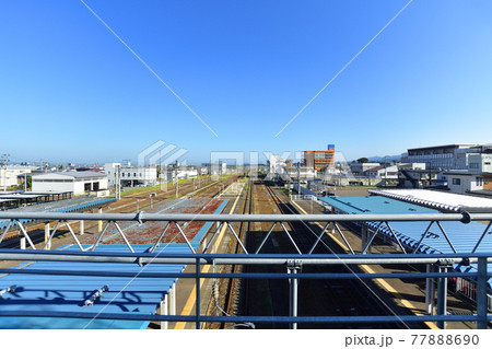 2020年夏の奥羽本線、大曲駅から及位駅までの周辺風景と車窓からの風景 77888690