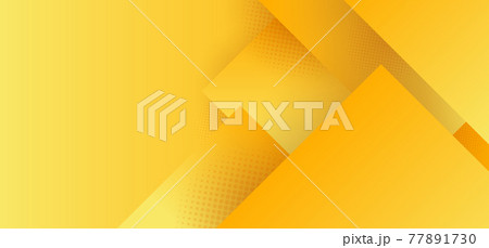 Abstract modern corporate concept yellow geometric square overlapping with halftone background 77891730