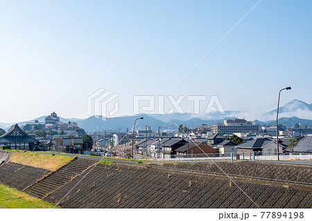 春の福知山城 早朝 春の福知山城 早朝 77894198